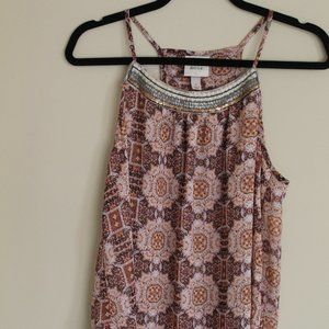 Knox Rose Jeweled Halter Top